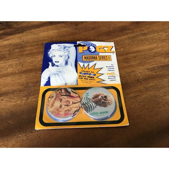Vintage 1993 Set of 2 Madonna Pogz (Pogs) Series 1 SEALED - Picture 13 of 13